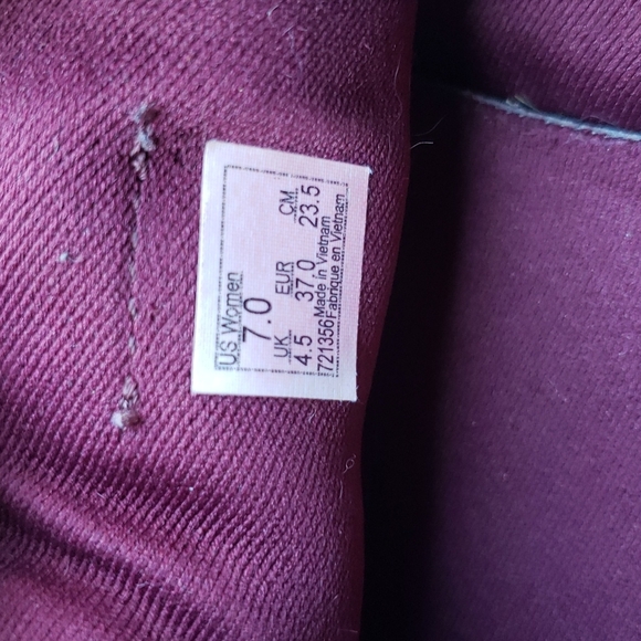 VANS Burgundy Suede Skate Shoes sz 7 Women's Sneakers - Picture 7 of 7